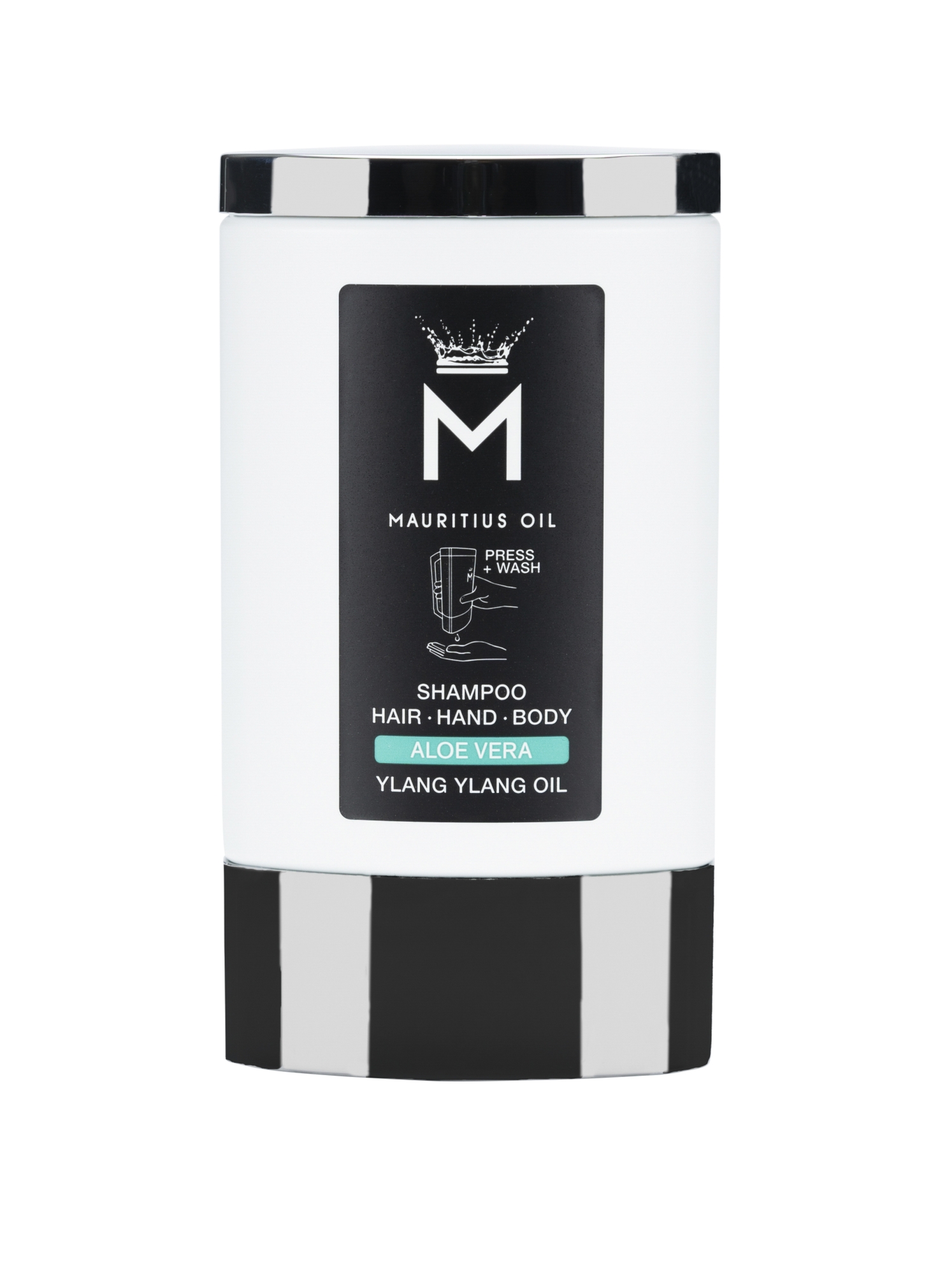 Mauritius Oil Hair Hand Body Shampoo Aloe Vera (witte fles)  Naturals  Cosmetics Cosmos